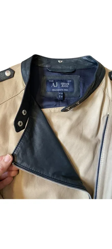 Armani Jeans Bicolor Leather Moto/ - фото 2 з 4